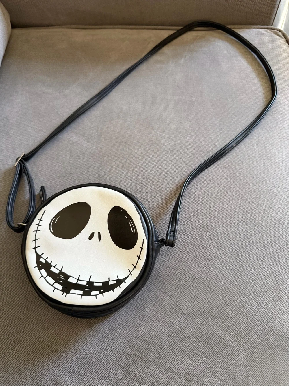 Jack & Sally Nightmare Before Christmas Round Crossbody Bag